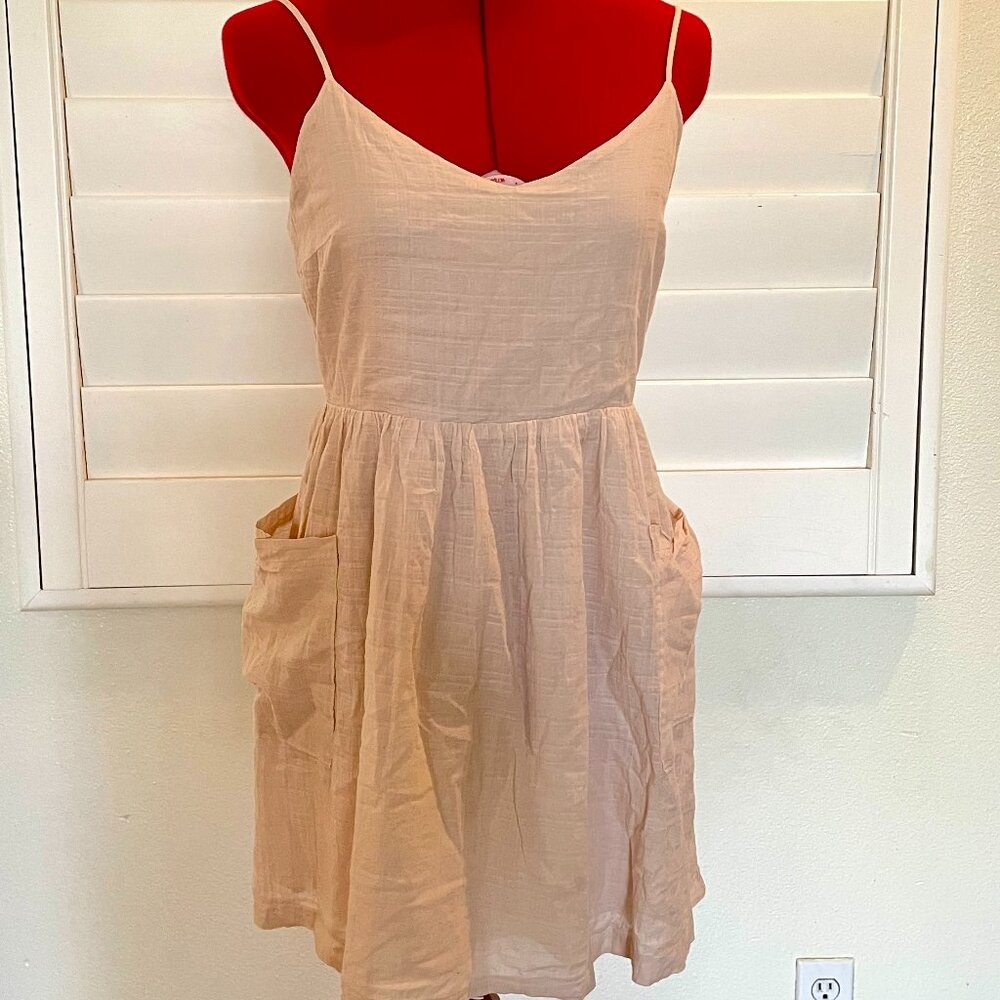 Tie Back Lightweight Mini Dress
